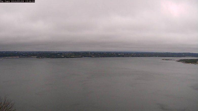 Lake Travis webcam, March 9, 2016 2:40 PM CT