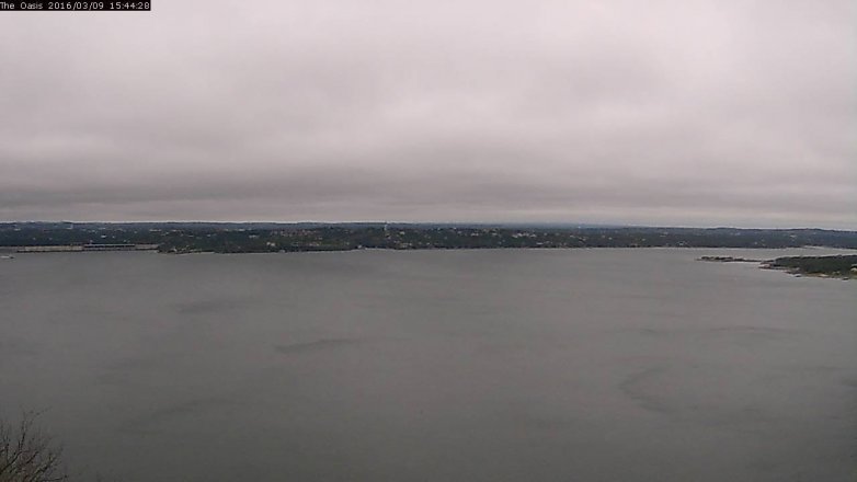Lake Travis webcam, March 9, 2016 2:50 PM CT