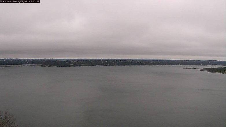 Lake Travis webcam, March 9, 2016 3:00 PM CT
