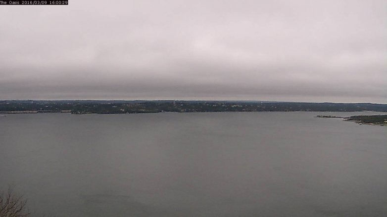 Lake Travis webcam, March 9, 2016 3:05 PM CT