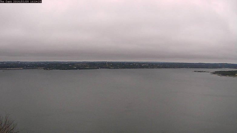 Lake Travis webcam, March 9, 2016 3:10 PM CT