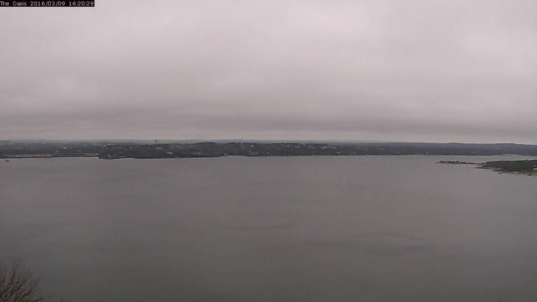 Lake Travis webcam, March 9, 2016 3:25 PM CT