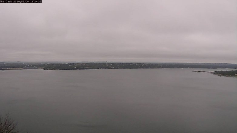 Lake Travis webcam, March 9, 2016 3:30 PM CT