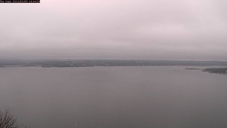 Lake Travis webcam, March 9, 2016 3:50 PM CT