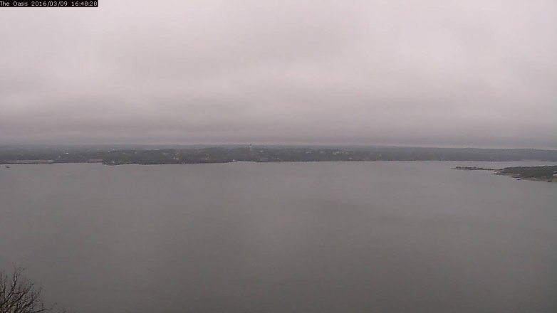 Lake Travis webcam, March 9, 2016 3:55 PM CT