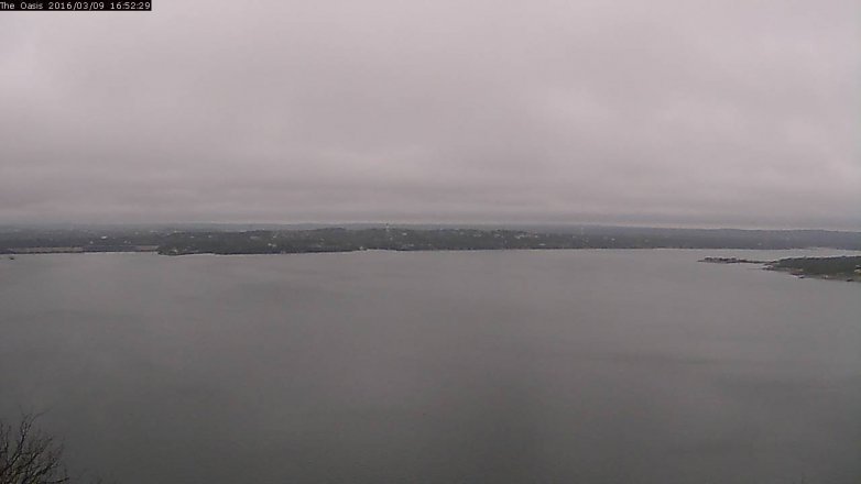 Lake Travis webcam, March 9, 2016 4:00 PM CT