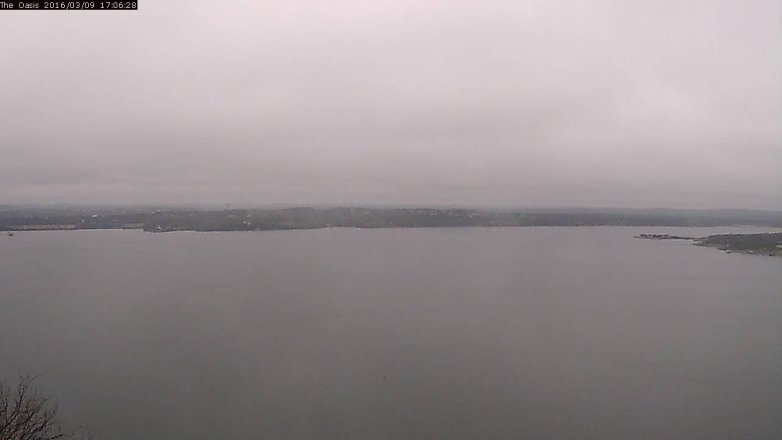 Lake Travis webcam, March 9, 2016 4:10 PM CT