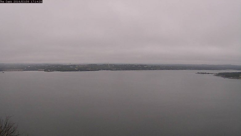 Lake Travis webcam, March 9, 2016 4:20 PM CT