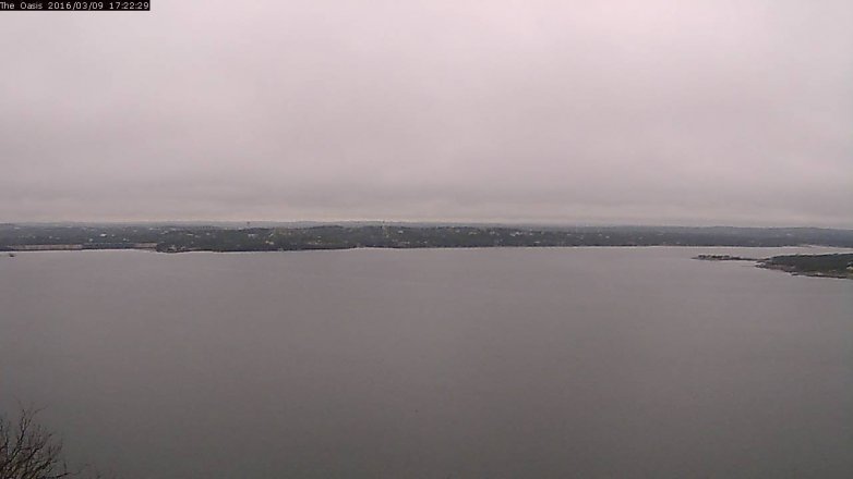 Lake Travis webcam, March 9, 2016 4:30 PM CT