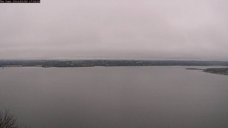 Lake Travis webcam, March 9, 2016 4:35 PM CT