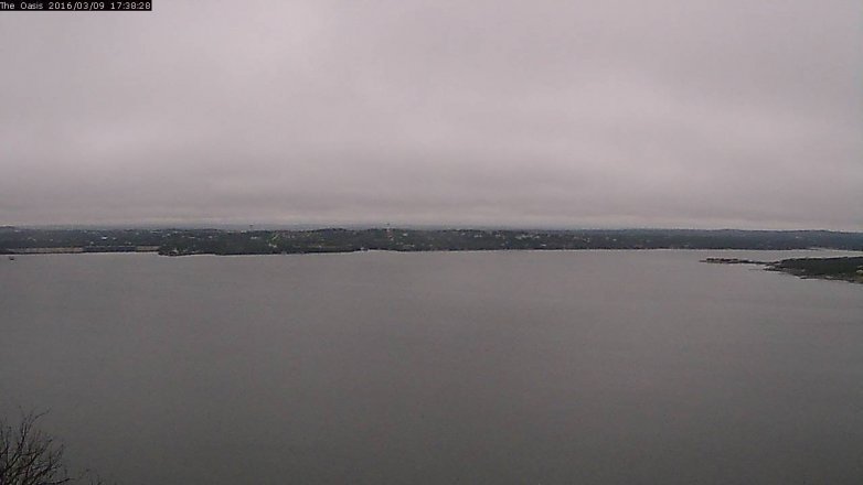 Lake Travis webcam, March 9, 2016 4:45 PM CT
