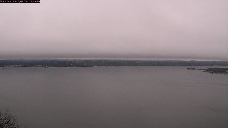 Lake Travis webcam, March 9, 2016 5:00 PM CT