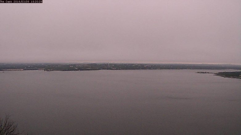 Lake Travis webcam, March 9, 2016 5:25 PM CT