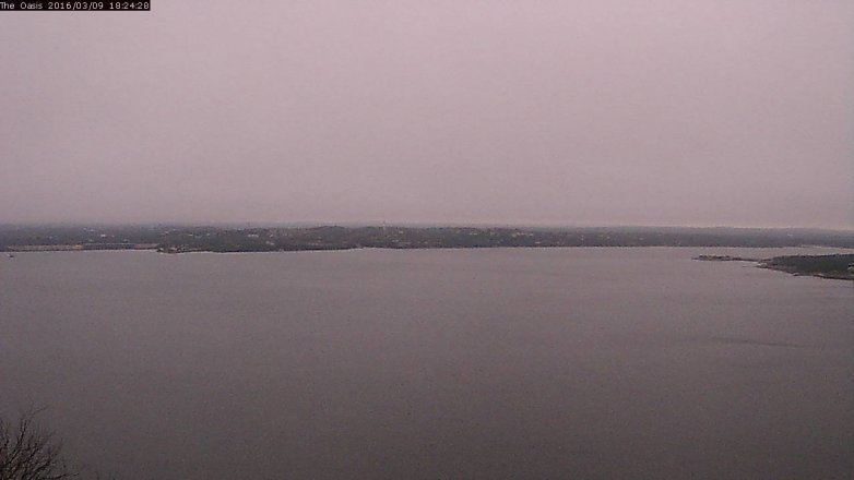 Lake Travis webcam, March 9, 2016 5:30 PM CT