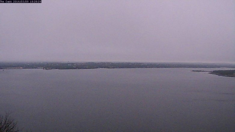 Lake Travis webcam, March 9, 2016 5:35 PM CT