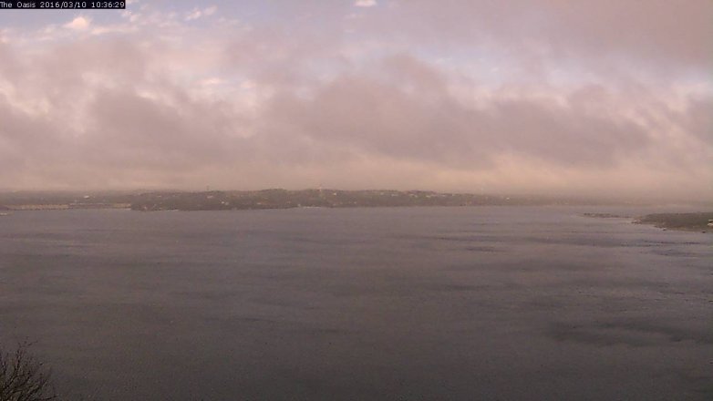 Lake Travis webcam, March 10, 2016 9:40 AM CT