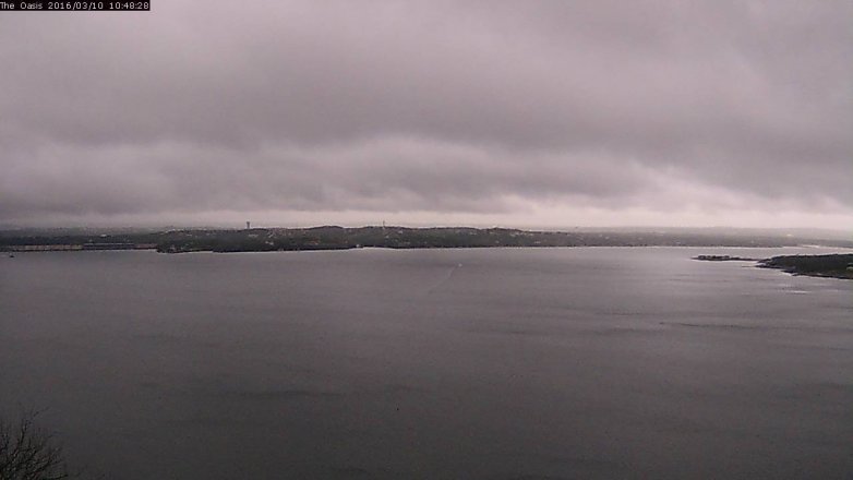Lake Travis webcam, March 10, 2016 9:55 AM CT