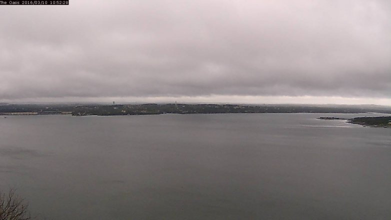 Lake Travis webcam, March 10, 2016 10:00 AM CT