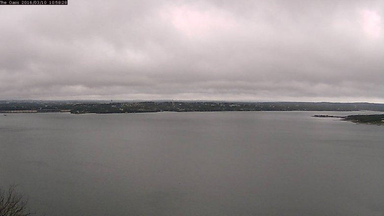 Lake Travis webcam, March 10, 2016 10:05 AM CT
