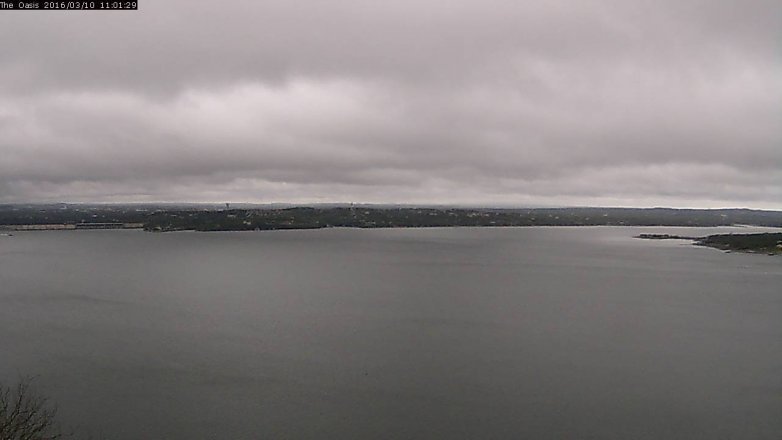 Lake Travis webcam, March 10, 2016 10:10 AM CT