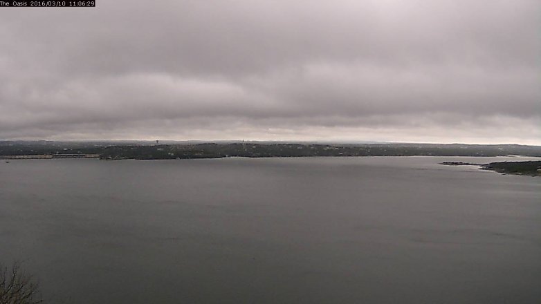 Lake Travis webcam, March 10, 2016 10:15 AM CT