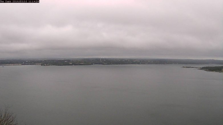Lake Travis webcam, March 10, 2016 10:20 AM CT