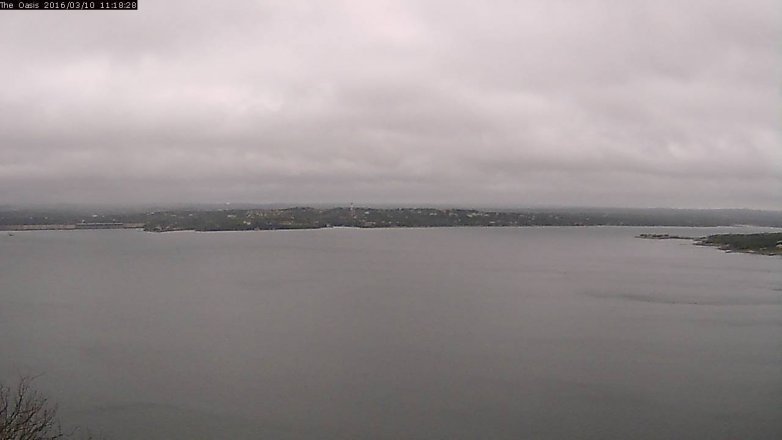 Lake Travis webcam, March 10, 2016 10:25 AM CT
