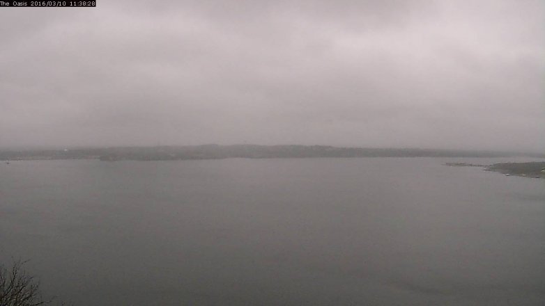 Lake Travis webcam, March 10, 2016 10:45 AM CT