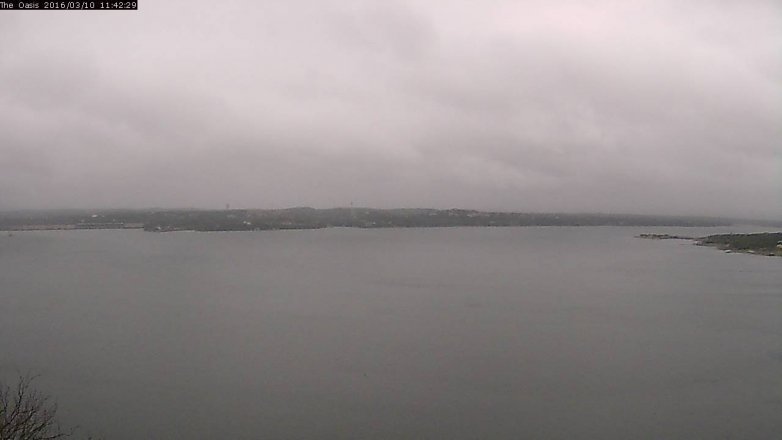 Lake Travis webcam, March 10, 2016 10:50 AM CT