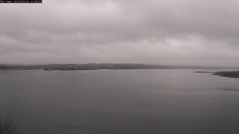 Lake Travis webcam, March 10, 2016 10:55 AM CT