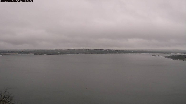 Lake Travis webcam, March 10, 2016 11:30 AM CT