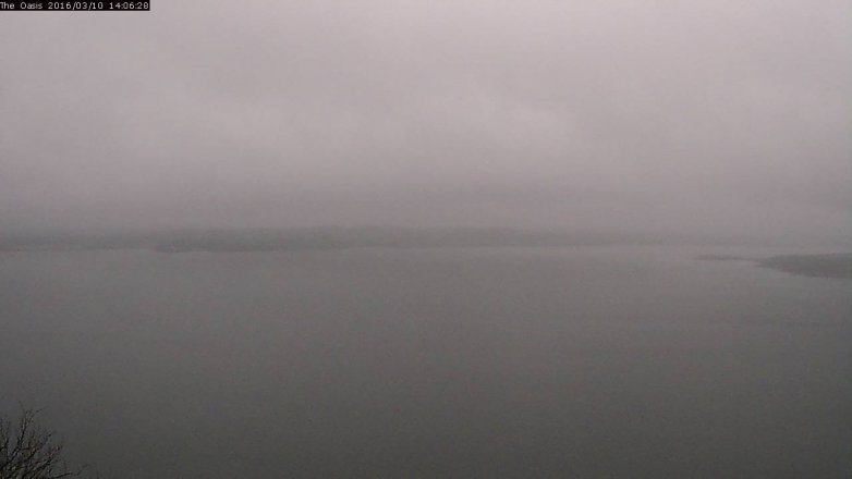 Lake Travis webcam, March 10, 2016 1:15 PM CT