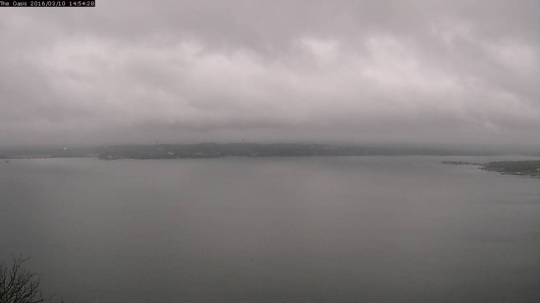 Lake Travis webcam, March 10, 2016 2:00 PM CT