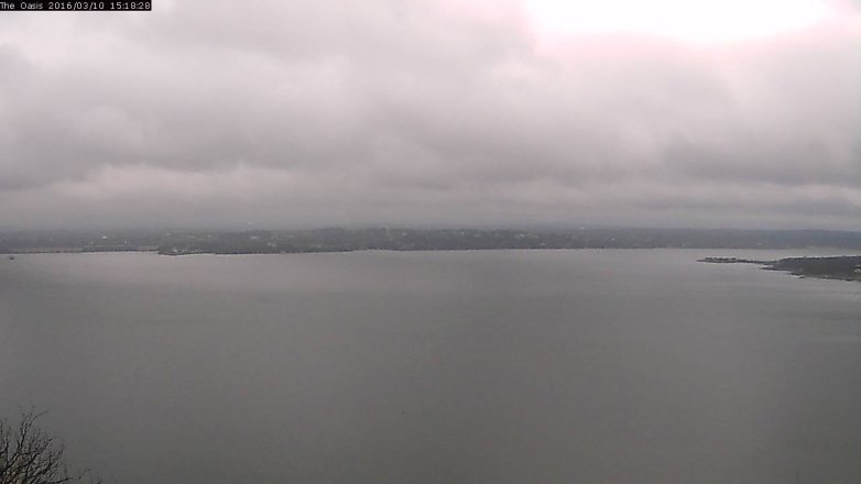 Lake Travis webcam, March 10, 2016 2:25 PM CT