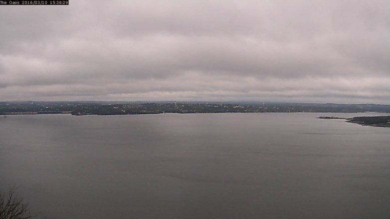 Lake Travis webcam, March 10, 2016 2:45 PM CT