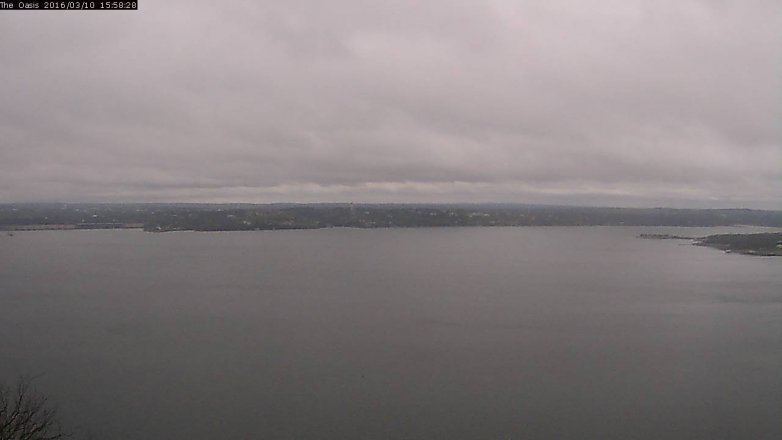Lake Travis webcam, March 10, 2016 3:05 PM CT