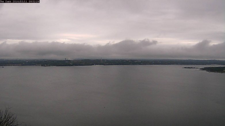 Lake Travis webcam, March 11, 2016 9:00 AM CT