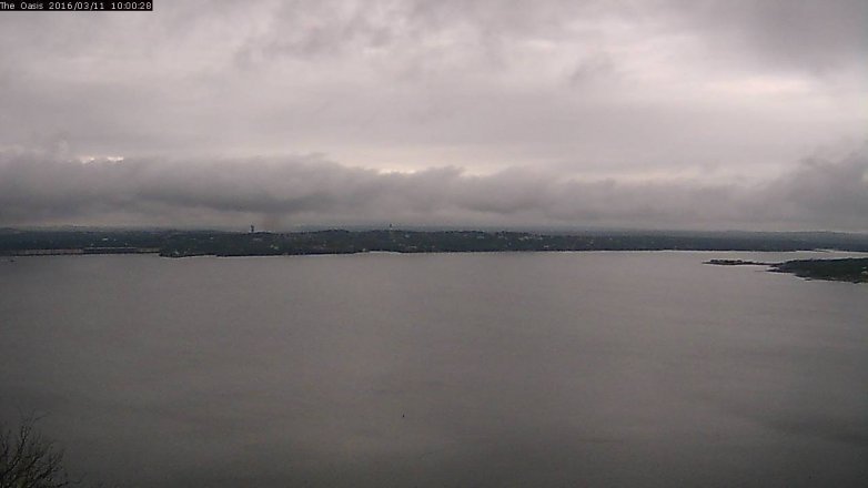 Lake Travis webcam, March 11, 2016 9:05 AM CT
