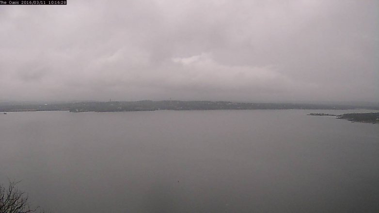 Lake Travis webcam, March 11, 2016 9:20 AM CT