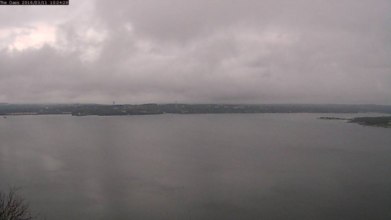 Lake Travis webcam, March 11, 2016 9:30 AM CT