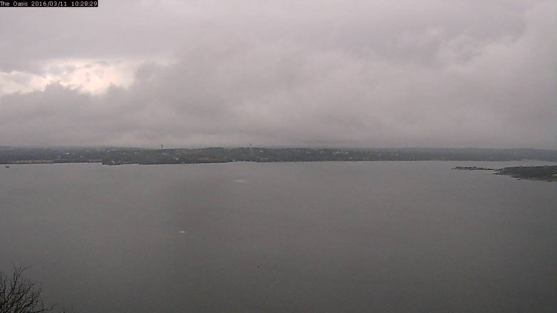 Lake Travis webcam, March 11, 2016 9:35 AM CT
