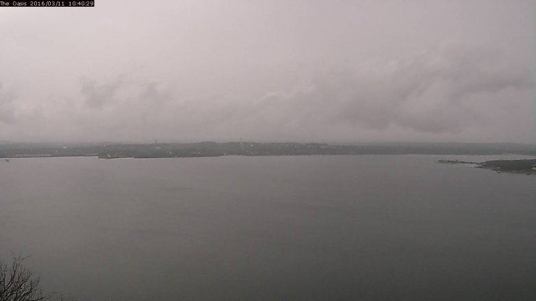 Lake Travis webcam, March 11, 2016 9:45 AM CT