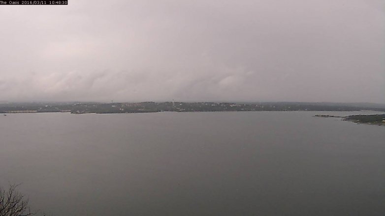Lake Travis webcam, March 11, 2016 9:55 AM CT