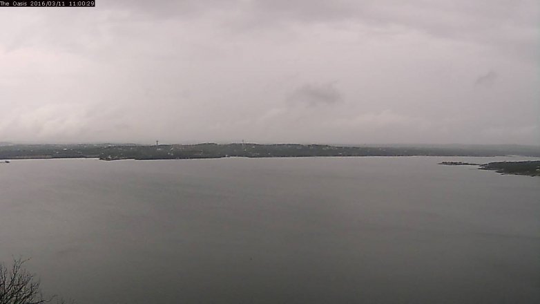 Lake Travis webcam, March 11, 2016 10:05 AM CT