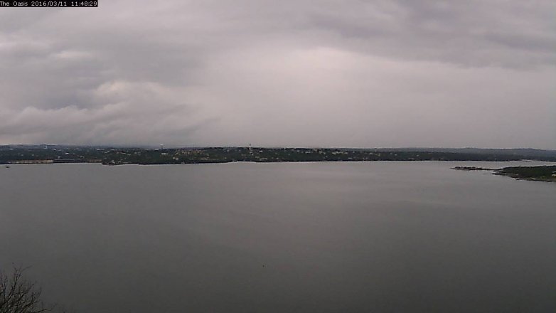 Lake Travis webcam, March 11, 2016 10:55 AM CT