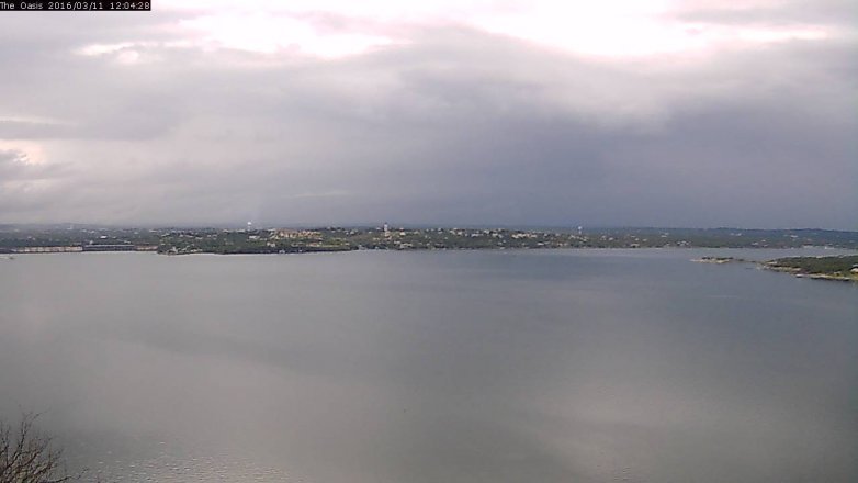 Lake Travis webcam, March 11, 2016 11:10 AM CT