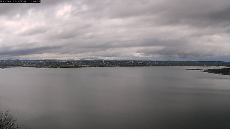 Lake Travis webcam, March 11, 2016 12:10 PM CT