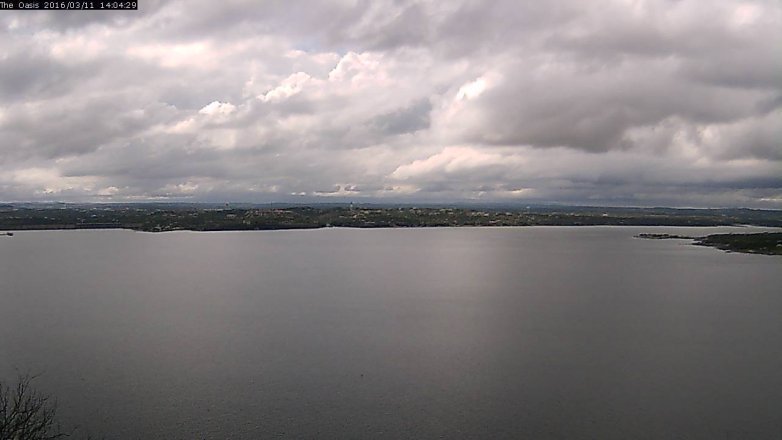 Lake Travis webcam, March 11, 2016 1:10 PM CT