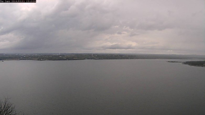 Lake Travis webcam, March 11, 2016 2:15 PM CT