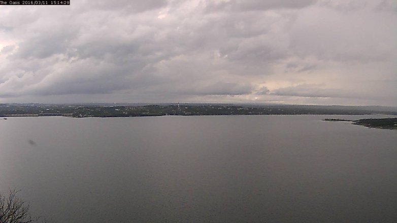 Lake Travis webcam, March 11, 2016 2:20 PM CT